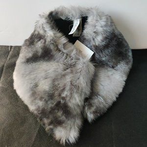 NWT Calvin Klein Faux Fur Neck Warmer Scarf